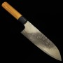 Couteau japonais santoku - YUTA KATAYAMA - VG-10 - série nickel damas - Taille:16.5cm