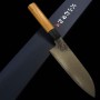 Couteau japonais santoku - YUTA KATAYAMA - VG-10 - série nickel damas - Taille:16.5cm