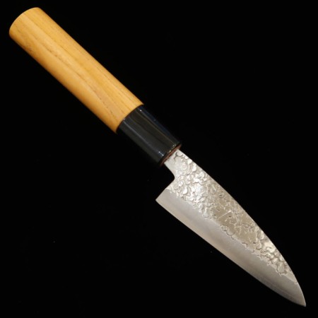 Couteau Ajikiri japonais - Miura - acier argenté n°3 - manche en zelkova - Taille7.5/9cm