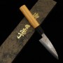 Couteau Ajikiri japonais - Miura - acier argenté n°3 - manche en zelkova - Taille7.5/9cm