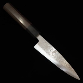 Couteau utilitaire japonais - Miura - Ginsan Acier inoxydable - manche en bois de rose - Taille12cm