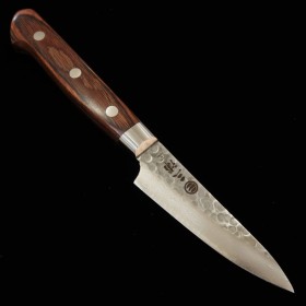 Couteau japonais paring MIURA KNIVES - Série Mahogany Damascus - Dimension: 8cm