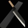 Japanese Bunka Knife - MIURA - Carbon Blue Steel - Kurouchi - Walnat Wood Handle - size: 19cm