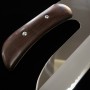 Japanese Soba knife - MIURA - Kuzuryugawa series - Stainless AUS8 - Mirrored finish - Ebony wood handle - Size : 30/33cm