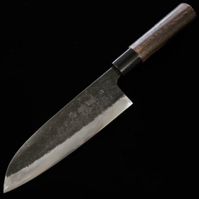 Japanese Chef knife Gyuto - MIWA - White steel No.1 - Kurouchi - Chestnut wood handle - Size : 16.5cm