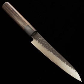Faca japonesa petty SHIZU HAMONO Série GEN VG-10 black damascus Tam:13cm