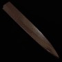 Sheath(saya) for Japanese Yanagiba Knife - brown color - With clasp to prevent falling - size: 27/30cm