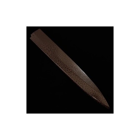 Sheath(saya) for Japanese Yanagiba Knife - brown color - With clasp to prevent falling - size: 27/30cm