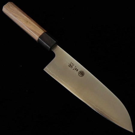 Japanese Santoku knife - MIURA - Stainless 440C - Walnut wood handle - Size : 16.5cm