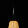 Japanese santoku knife - HATSUKOKORO - Hayabusa - VG10 - Damascus Hammered - teakwood handle - Size:18cm