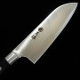 Japanese santoku Knife - MIURA - Molybdneum - Black wood handle -Size: 17cm