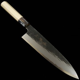 Japanese chef gyuto knife - SUISIN - Black series by Kenji Togashi - Shirogami2 - Size:21cm