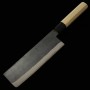 Japanese Nakiri knife - MIURA - Blue steel No.1 - Stainless crad - Kurouchi - Size : 16.5cm