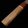 Japanese Santoku knife - MIURA - Fubuki series - Stainless SG2 - Hammered - Walnut wood handle - Size : 17cm