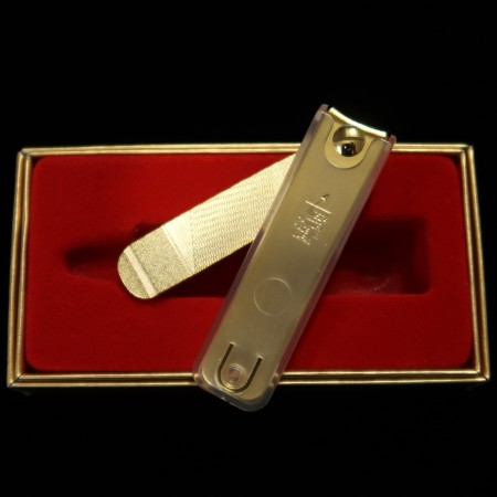 Nail Clipper ‐ All chrome ‐ Gold - size: 7cm