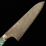 Japanese chef knife Gyuto - NIGARA - SG2 - Anmon Damascus Finish - Mother-of-Pearl Inlay handle - size: 21cm