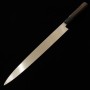 Japanese Yanagiba Knife - MIURA - Silver3 Chinagashi - Ebony Handle - MagnoliawoodSheath - size:33cm