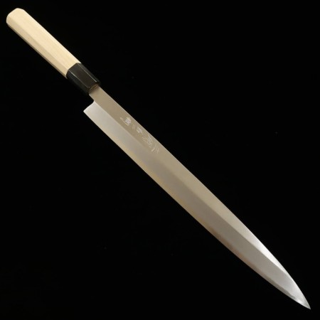 Japanese Yanagiba knife - MIURA - White carbon steel No.2 - Kasumi Finish - size: 27/30cm