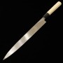 Japanese Yanagiba knife - MIURA - White carbon steel No.2 - Kasumi Finish - size: 27/30cm