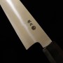 Japanese Yanagiba knife - MIURA - Stainless Silver3/Ginsan - Magnoliawood handle - size: 27/30cm