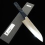 Japanese Santoku Knife - Sakai Takayuki - Saiseki series - VG10 - 33layer Damascus - Lacquered oak Handle - size: 17cm