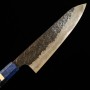 Couteau du Chef Japonais Gyuto - MANAKA KISUKE - Série de ENN - Acier bleu au carbone No.1 - Taille: 24cm