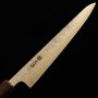 Japanese Slicer knife Sujihiki - MIURA - Semi stainless SLD - Nashiji - Zelkova wood handle - Size : 24cm