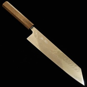 Japanese Chef knife Kiritsuke - HADO - Ohryu series - Stainless 440C - Hammered - Damascus - Oak wood handle - Size : 21cm