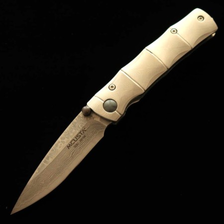 Japanese pocket knife - Mcusta - VG-10 - Shinra Emotion Take Series - Damascus - MC-0033D ‐ size: 71mm