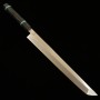 Japanese Sakimaru Yanagiba knife - SAKAI KIKUMORI - Ren series - Blue steel No.1 - Turquoise handle - Size : 30cm