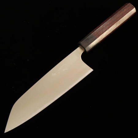 Couteau japonais Santoku - KOUTETSU SHIBATA - Série Aogami Super - Dimension: 16,5cm