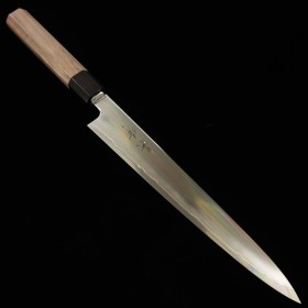 Japanese Slicer knife Wa-Sujihiki - KAGEKIYO - Stainless Ginsan - Walnut wood handle - Size : 24cm