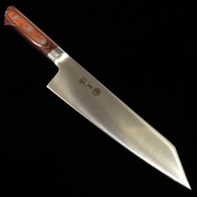 Japanese Bunka knife - MIURA - Stainless AUS8 - Mahogany wood handle - Size : 19.5cm