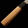 Japanese Kiritsuke Nakiri Knife - NIGARA - SG2 - Anmon Damascus - Teak handle - size: 18cm