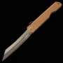 Japanese pocket knife - HIGONOKAMI - Blue carbon steel - Mizushibuki series - Pink - size: 7.2cm