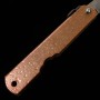 Japanese pocket knife - HIGONOKAMI - Blue carbon steel - Mizushibuki series - Pink - size: 7.2cm