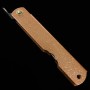 Japanese pocket knife - HIGONOKAMI - Blue carbon steel - Mizushibuki series - Pink - size: 7.2cm