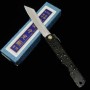 Japanese pocket knife - HIGONOKAMI - Blue carbon steel - Mizushibuki series - Black - size: 7.2cm
