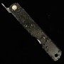Japanese pocket knife - HIGONOKAMI - Blue carbon steel - Mizushibuki series - Black - size: 7.2cm