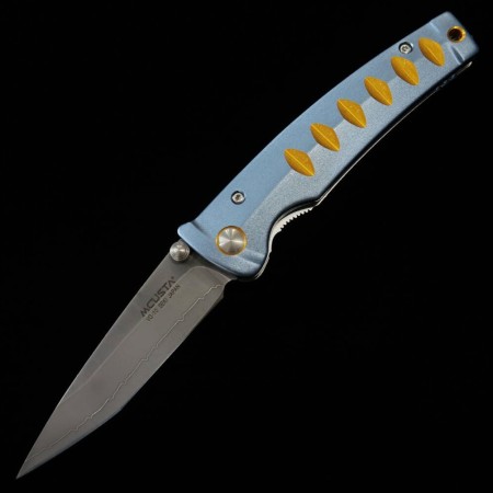 Japanese Pocket knife - MCUSTA - KATANA series - MC-0042C - Stainless VG-10 - Blue/Orange - Size : 8.5cm