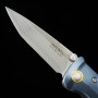 Japanese Pocket knife - MCUSTA - KATANA series - MC-0042C - Stainless VG-10 - Blue/Orange - Size : 8.5cm
