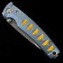 Japanese Pocket knife - MCUSTA - KATANA series - MC-0042C - Stainless VG-10 - Blue/Orange - Size : 8.5cm