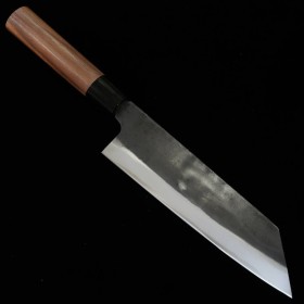 Japanese Bunka knife - MIURA - White steel No.2 - Kurouchi - Walnut wood handle - Size : 19cm