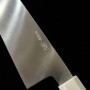 Japanese Single Bevel Chef Knife - MIURA Obidama - Silver3 - Turquoise custom handle - Size: 24cm