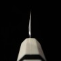Japanese Single Bevel Chef Knife - MIURA Obidama - Silver3 - Turquoise custom handle - Size: 24cm