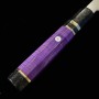 Japanese kandokoro yanagiba knife - MIURA Obidama - VG10 - Mirrored - custom handle - Purple - Size:30cm