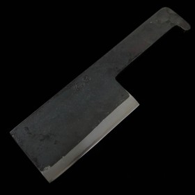 Japanese Chopper knife - IKENAMI - White steel No.1 - Kurouchi - Size : 12.5cm