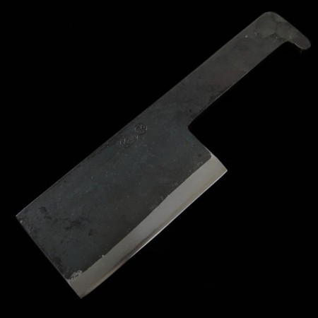 Japanese Chopper knife - IKENAMI - White steel No.1 - Kurouchi - Size : 12.5cm