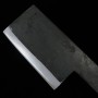 Japanese Chopper knife - IKENAMI - White steel No.1 - Kurouchi - Size : 12.5cm