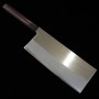 Chinese cleaver Knife - IKENAMI HAMONO - Blue 2and soft iron Size: 21cm